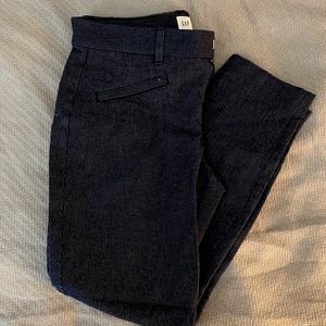 GAP Skinny Ankle Navy Stripe Pant Size 4
